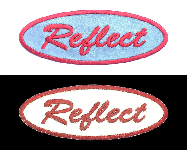 1 X 4 Custom 3M Reflective Name Patch - Iron on or with VELCRO