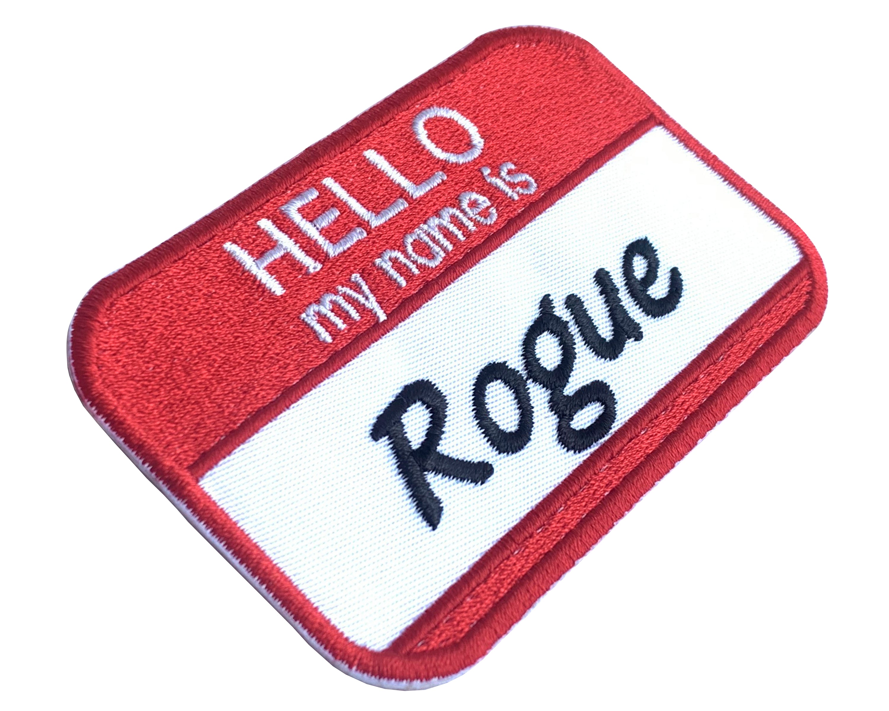 Hello My Name Is Personalized Patch Iron on or with VELCRO® Brand