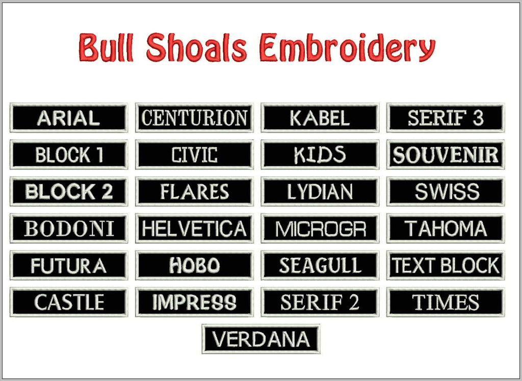 1 X 4 Custom 3M Reflective Name Patch - Iron on or with VELCRO® Brand –  Bull Shoals Embroidery