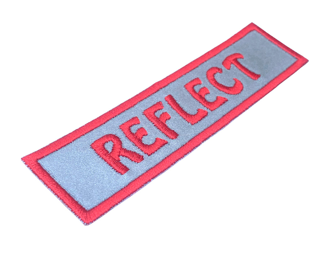 1 X 4  Custom 3M Reflective Name Patch - Iron on or with VELCRO® Brand Fastener